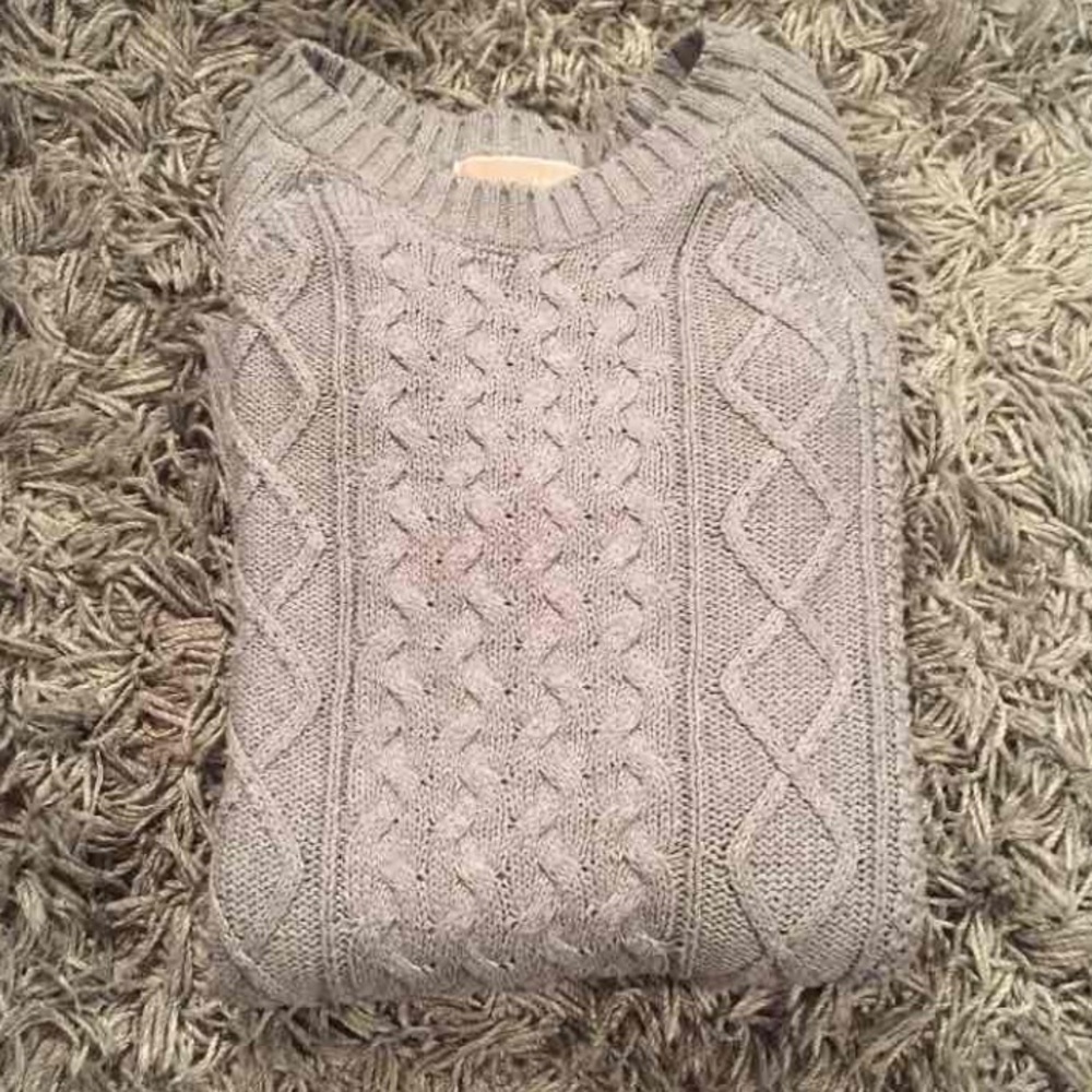 Michael Kors Cable Knit Grey Sweater