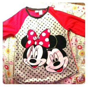 Minnie and mickey mouse pajamas
