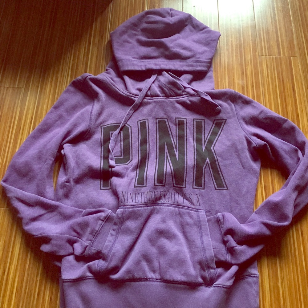 PINK VS purple pull over hoodie