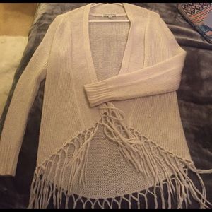 Fringe cardigan for sale!