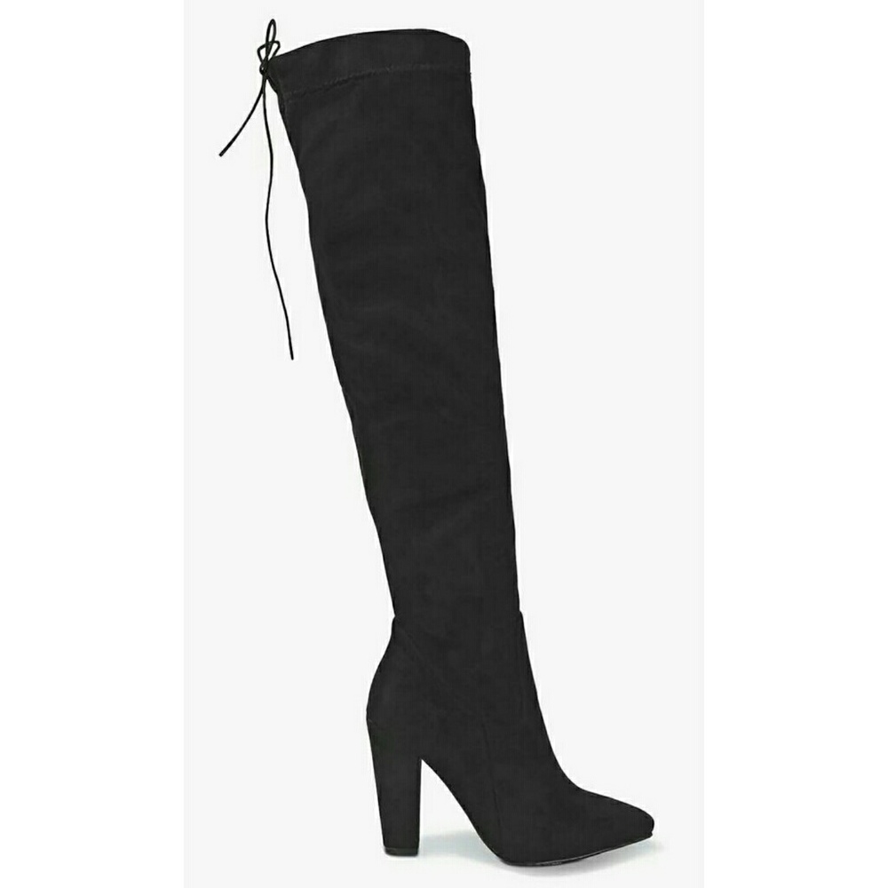 Boohoo Black Over the Knee Boot