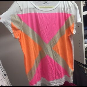JCREW colorful tee size M