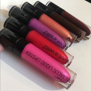 Set of 6 Wet n Wild Liquid Lipsticks