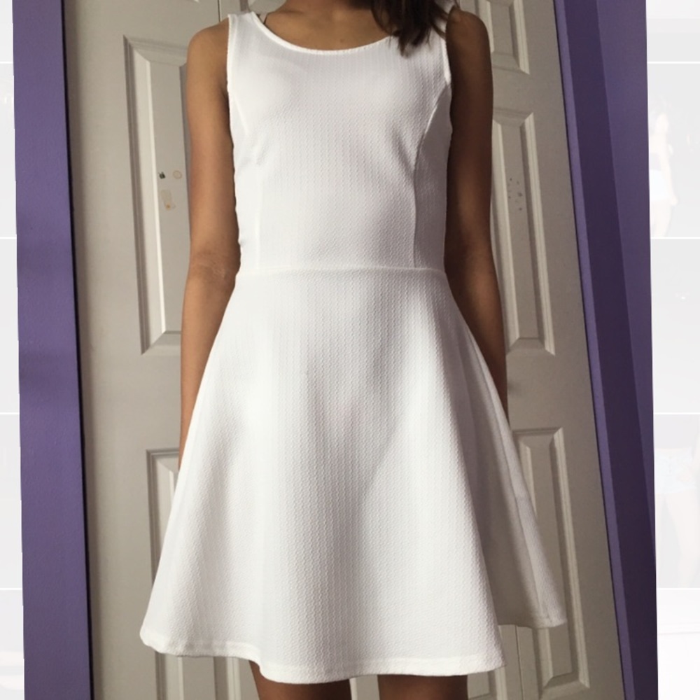 White Skater Dress