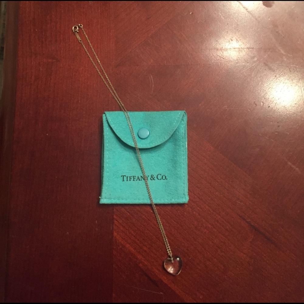Tiffany Discontinued Glass Heart Necklace