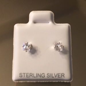 Other - 🆕NEW STERLING SILVER & ZIRCONIA EARRINGS 💯AUTH