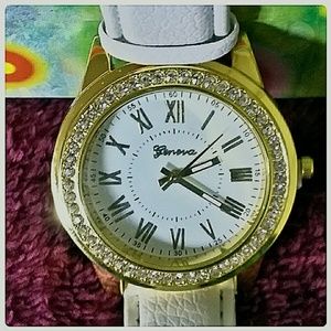 Geneva Accessories - 3/$30 Women's White Geneva Bling Fashion Watch Geneva Accessories - 3/$30 Women's White Geneva Bling Fashion Watch