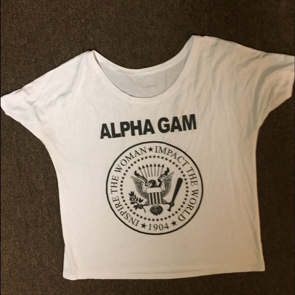 Alpha gamma delta ramones shirt