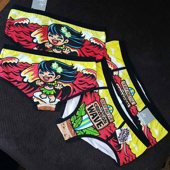 Crimson Wave Bikini Underwear - Picture 4 of 5