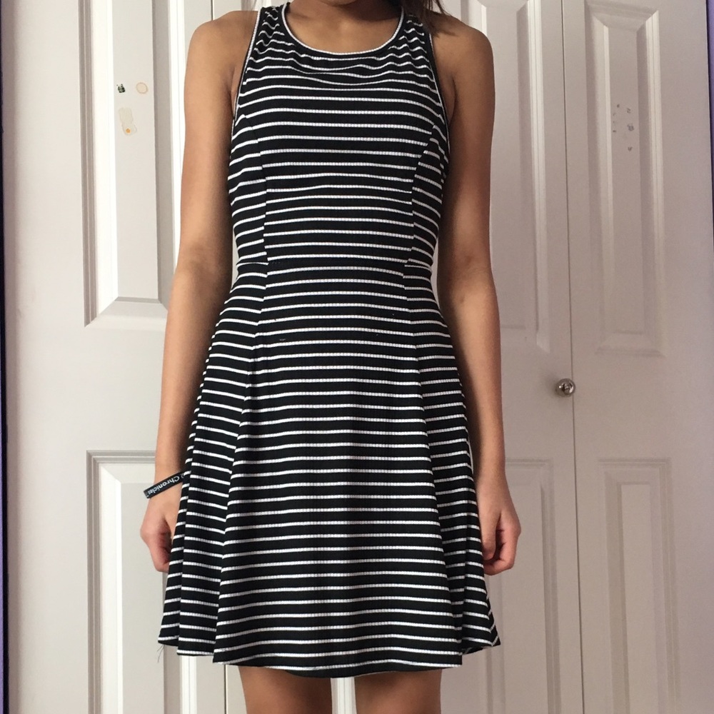 Striped Skater Dress