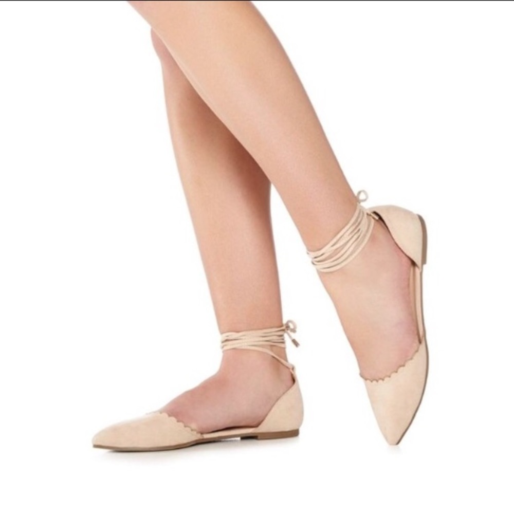 Nude ballerina flats!