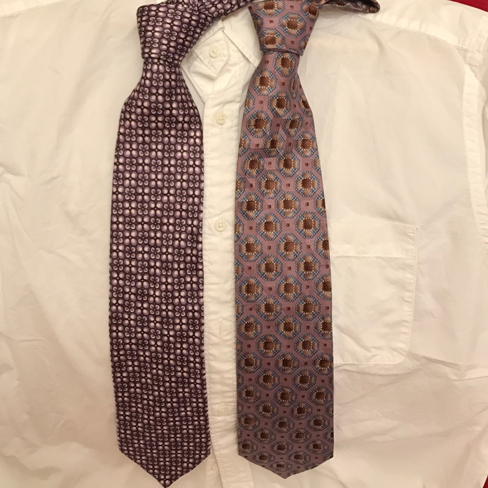 2 Ermenegildo Zegna Ties NWOT