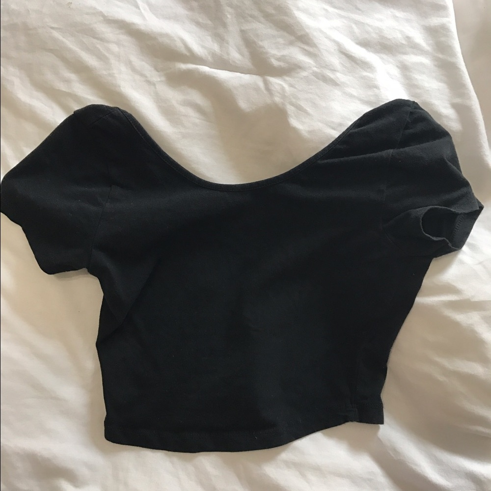 Brandy Melville Black Crop Top