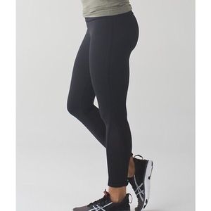 Lululemon Pace Tight Solid Black
