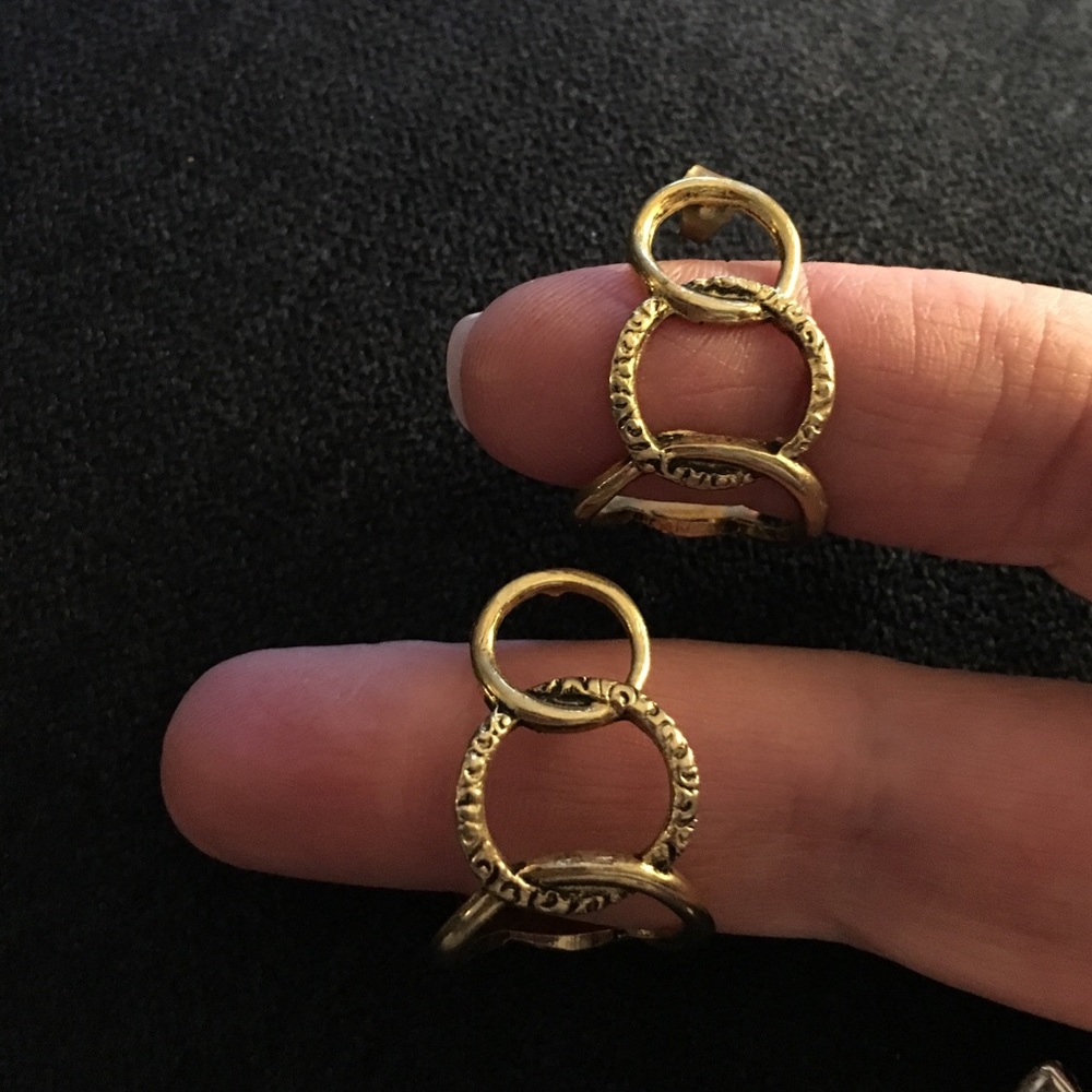 Gold-toned earrings