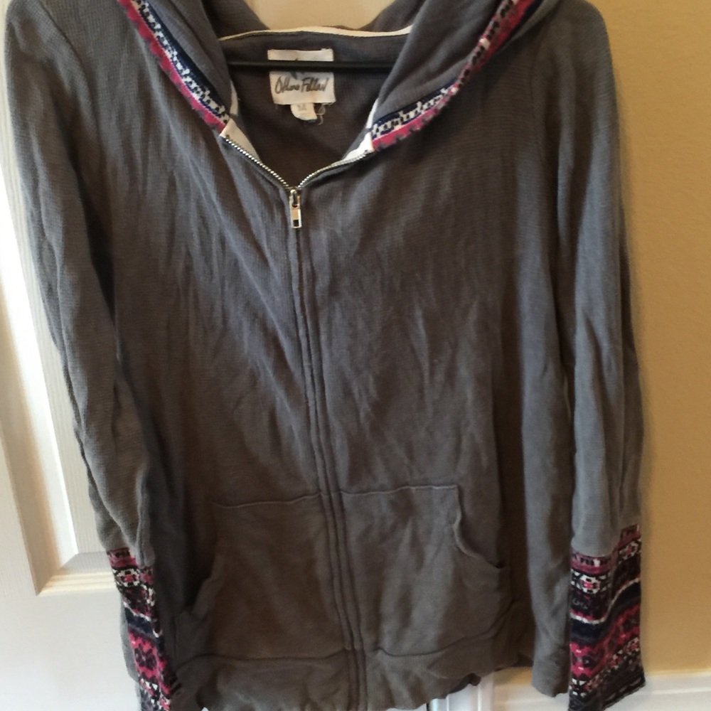 Aztec/gray jacket