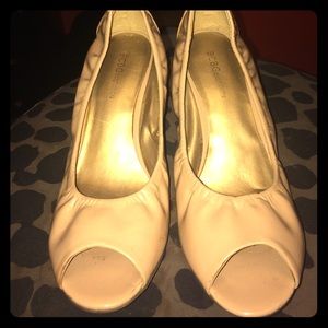 BCBGeneration Nude Wedge Heels
