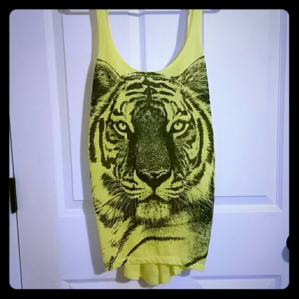 Neon Yellow Tiger Tank