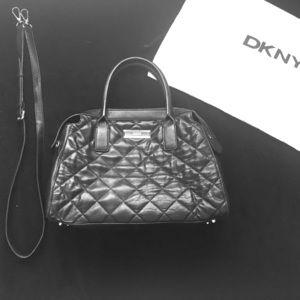 DKNY Nappa Leather Quilted Satchel