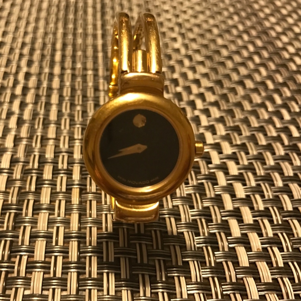 Gold bangle Movado