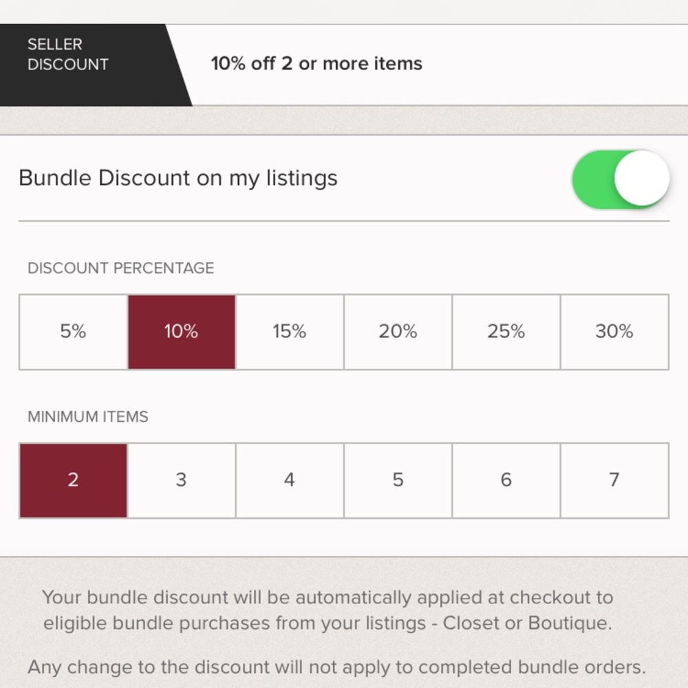 Bundle items for less!