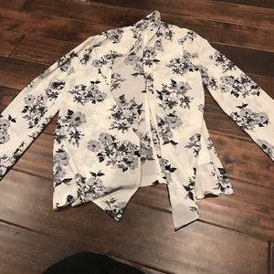 Floral Chiffon Blazer/cardigan