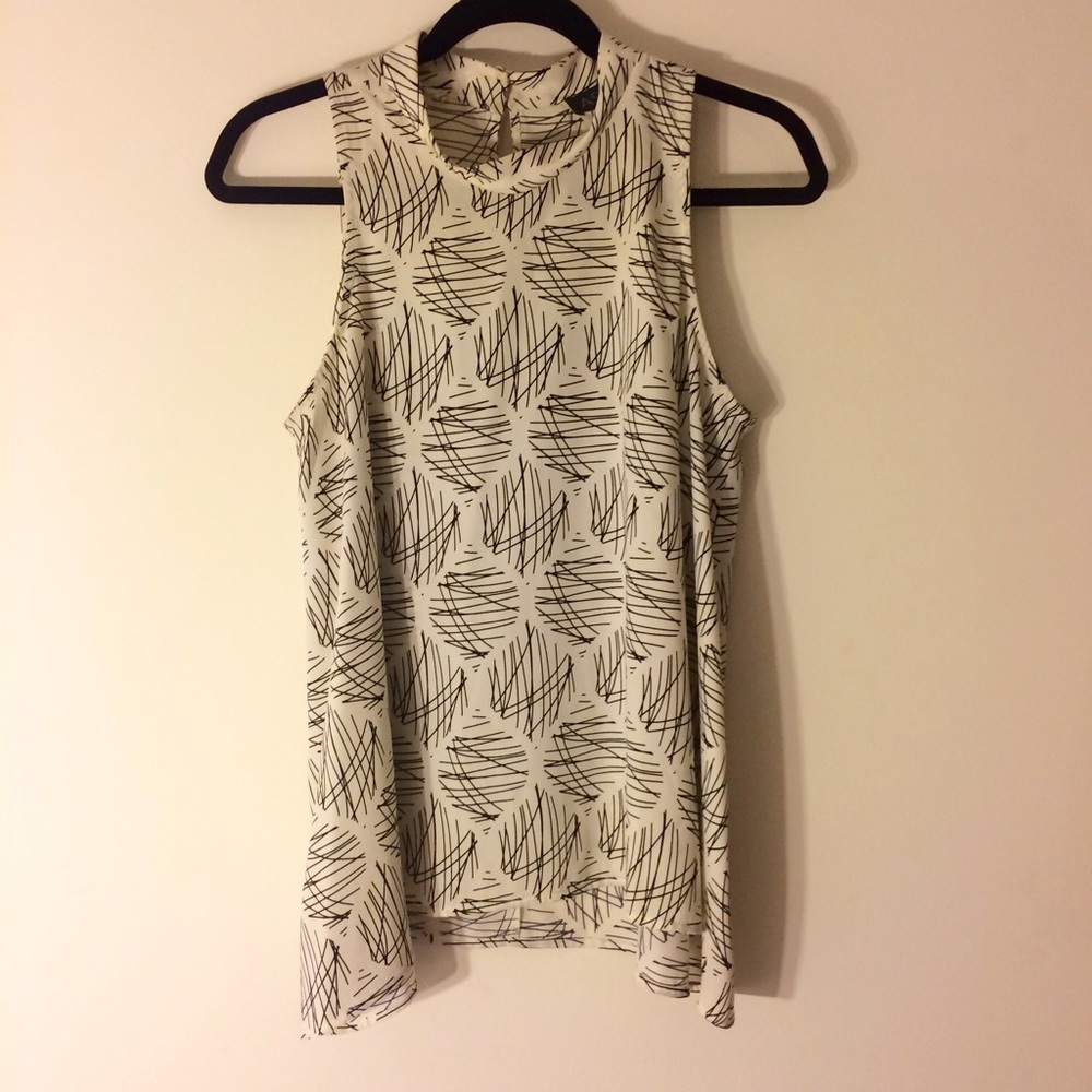 White halter with eyelet back