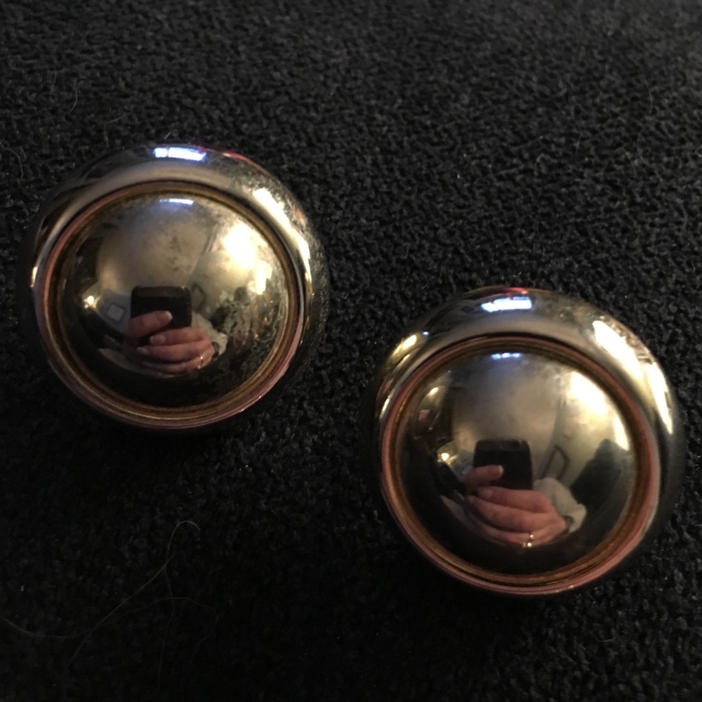 Silver pierced earrings
