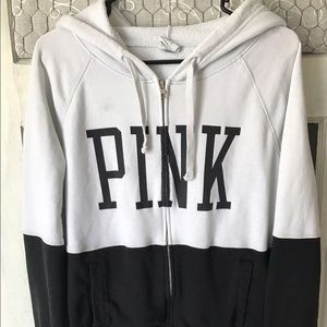 Victoria's Secret Black & White Pink Jacket