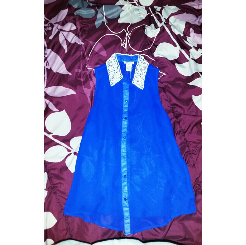 Blue summer blouse
