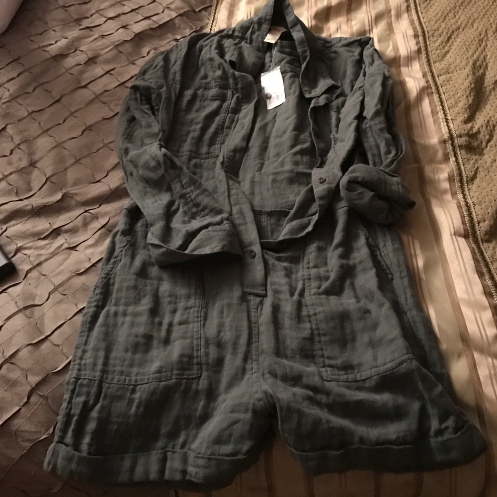 Military Green Romper