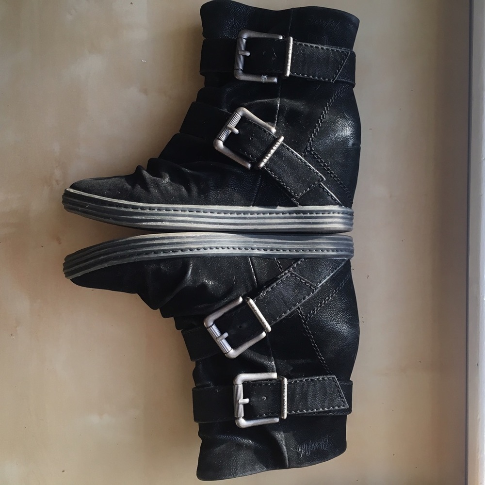 suede black booties