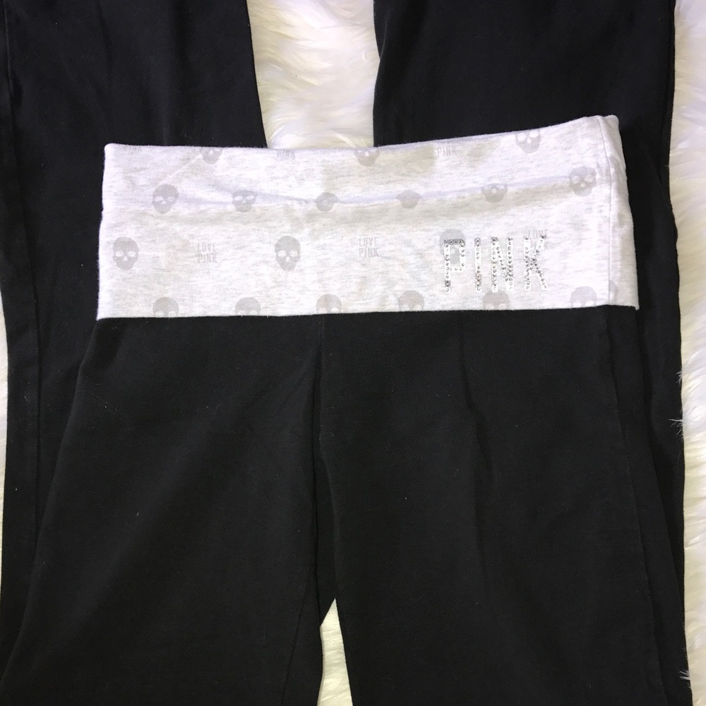 Pink Victoria's Secret Skull 💀 Yoga Pants