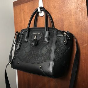 London Fog Black Bag Crossbody Satchel Handbag London Fog Black Bag Crossbody Satchel Handbag