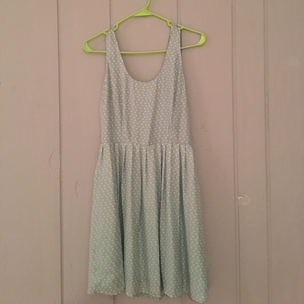 Sea-foam green dress