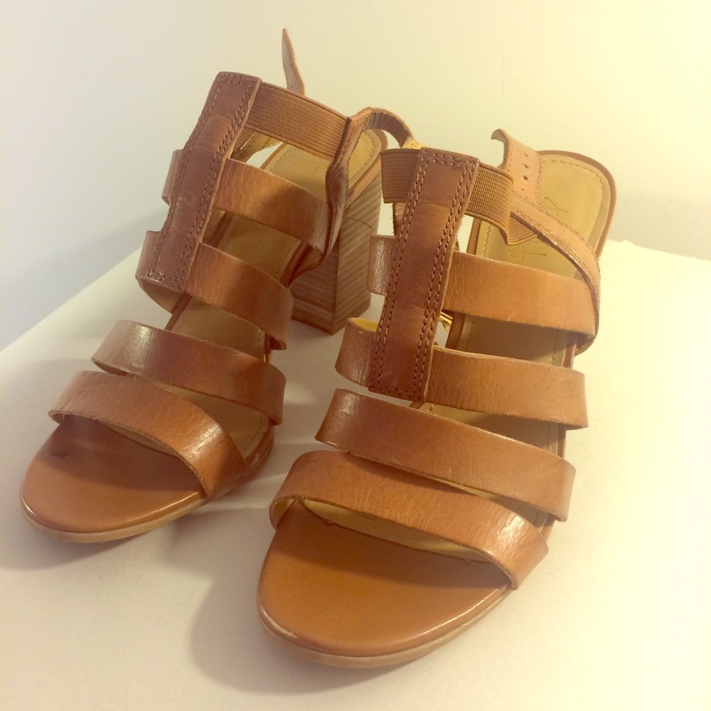 Franco Sarto leather heeled sandals