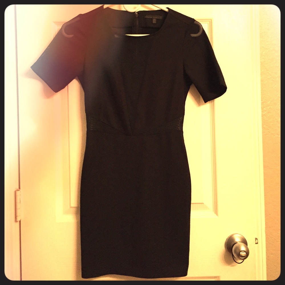 Body-con black dress