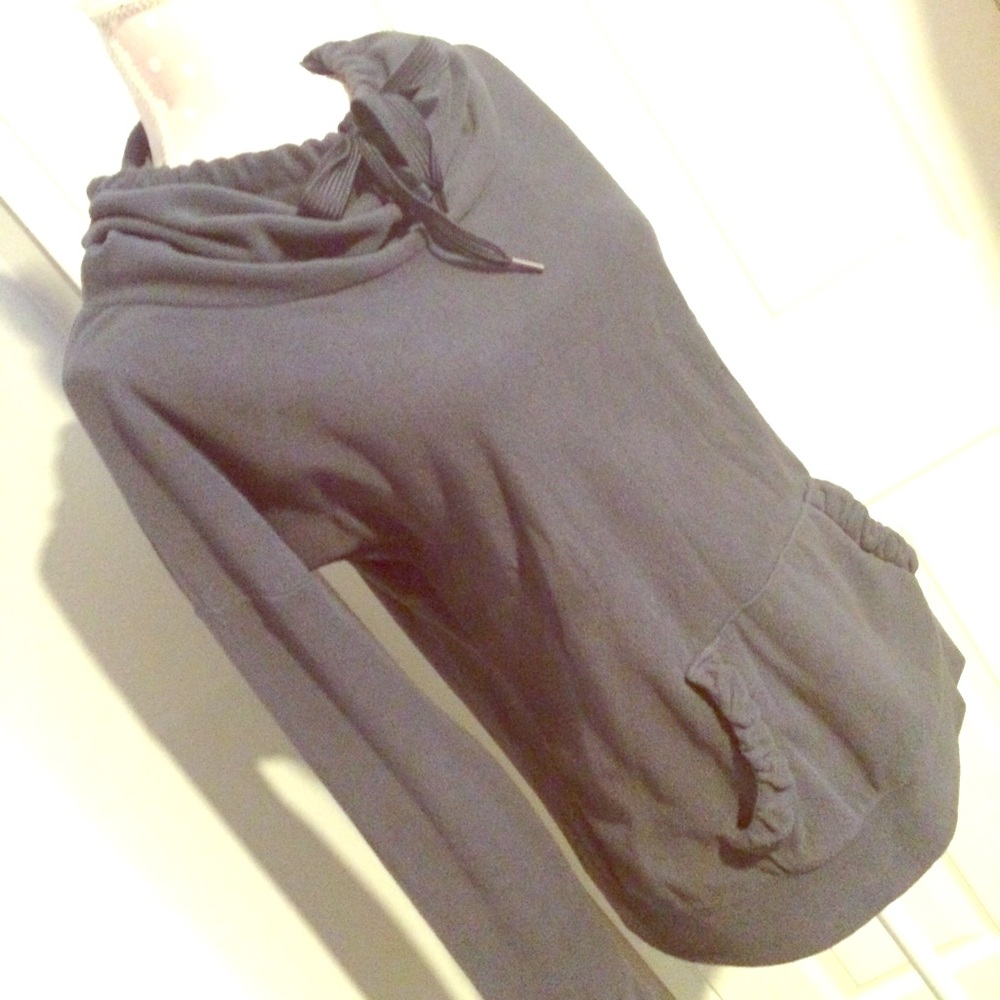 Cowl-neck Fleece with Hand Pouch