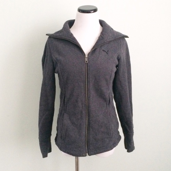 Puma Jackets & Blazers - PUMA gray quilted thick Jacket