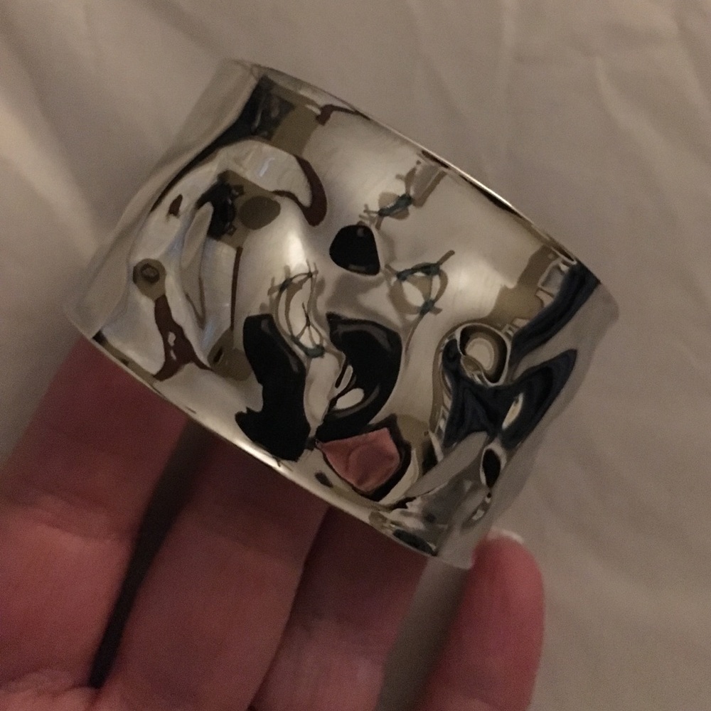 Silver cuff bracelet