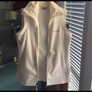 White Columbia vest