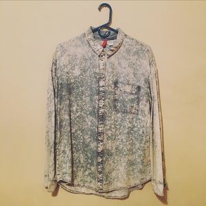 Acid Wash Denim Shirt