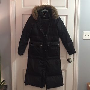 Long down winter coat