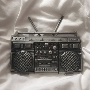 Famous Stars and Straps Boom Box Belt Buckle