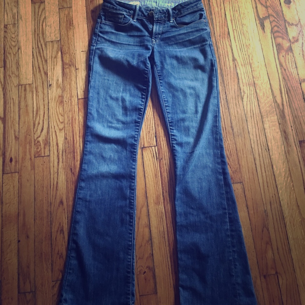 Blue boot cut jeans