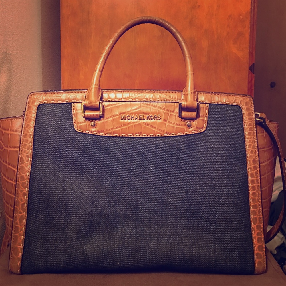 Denim and Leather Michael Kors Bag