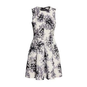 H&M Jacquard-Weave Watercolor Print Dress US 4