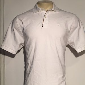 Burberry White Modern Fit Cotton Polo Shirt Sz XL