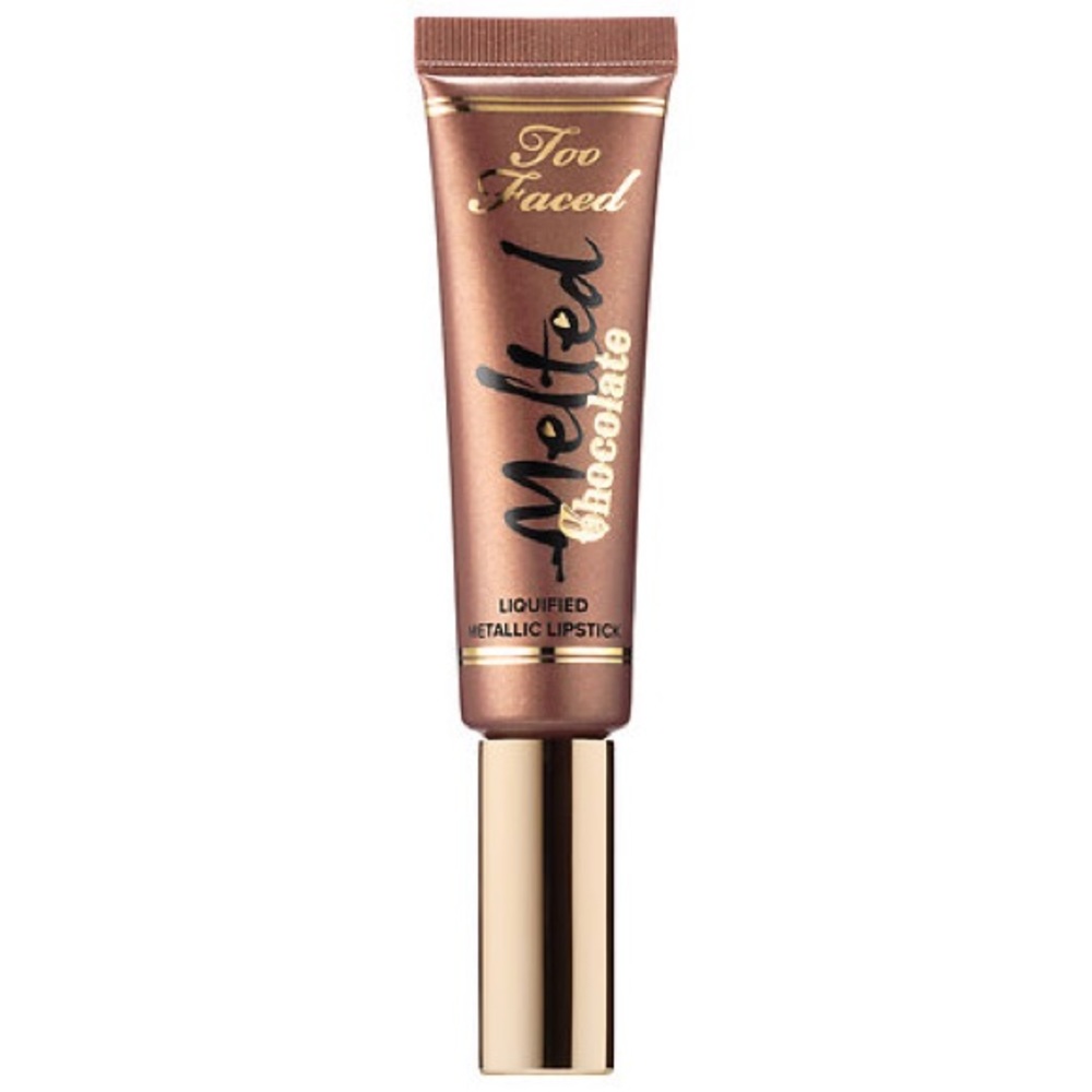Too Faced melted chocolate metallic lipstick