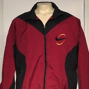 Vintage 90's Nike Swoosh Windbreaker Zip Up Sz XL